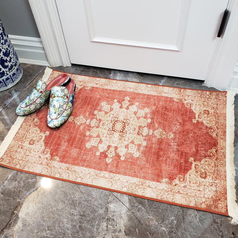 Tapis rouge Covin, Rectangle 2 pi 7 po x 4 pi 11 po