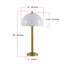 20" Glass Lampshade LED Table Lamp