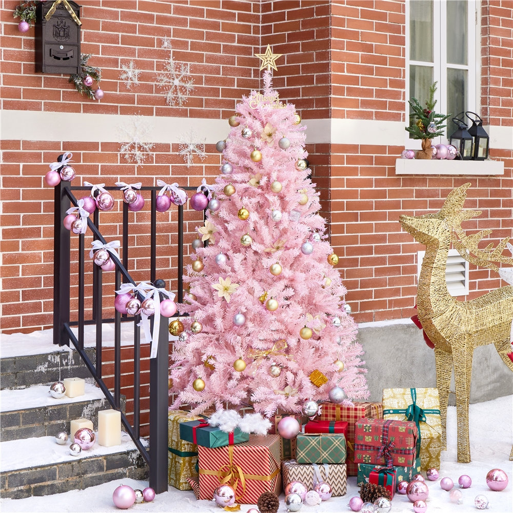 The Holiday Aisle® Pink Spruce Cashmere Christmas Tree & Reviews Wayfair