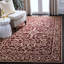 Tapis bourgogne en laine crocheté à la main Brayton-21279434
