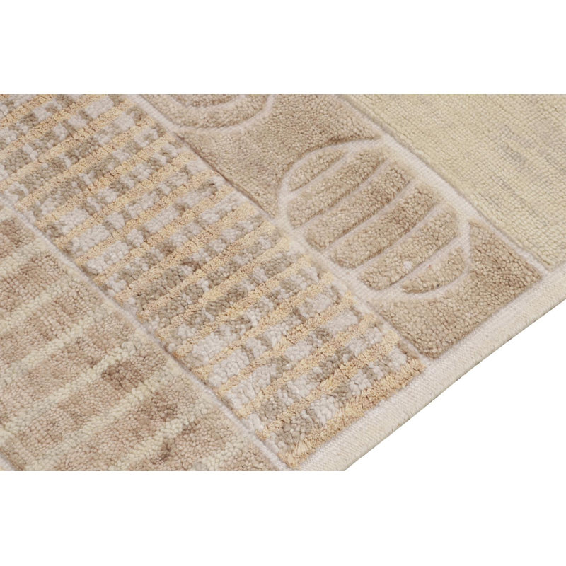 Scandinavian Wool Geometric Area Rug, Rectangle 8' x 10'