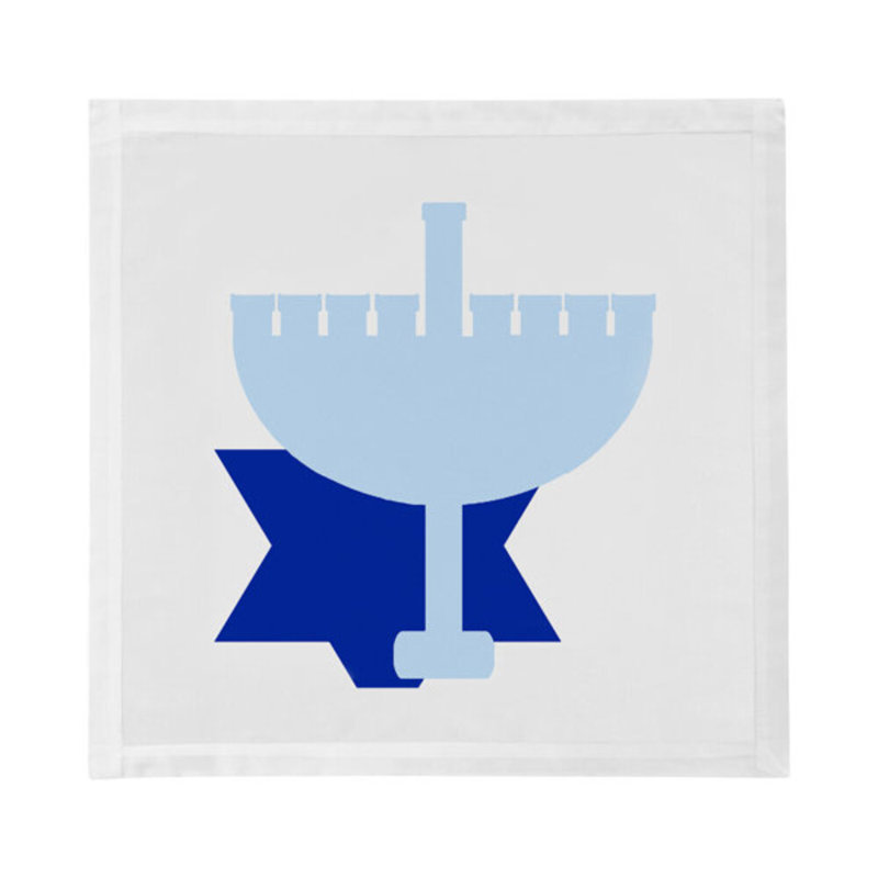 Hanukkah Cotton Blend Square Napkins