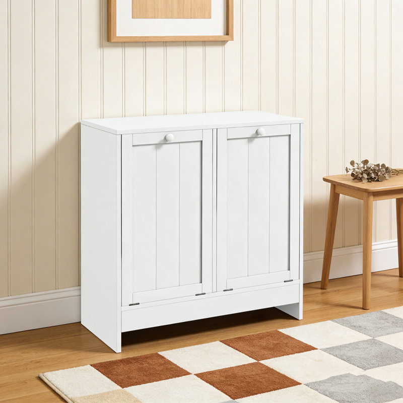 Hidden Laundry Hamper Cabinet