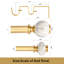 Tringle à rideaux double classique en métal de 1 po de diamètre-389295598-389295596