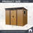 8x6 Metal Outdoor Storage Shed With Window And Transparent Plate Coffee