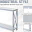 Console grise 2 pour le couloir et le salon, tendance - avec rangement