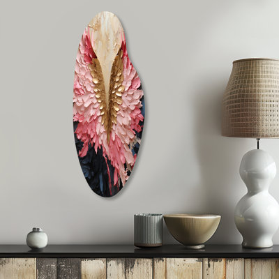 Oneil - Abstract Spirals Curved Metal Wall Art, Modern Asymmetrical Metal Art Print