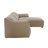 Light Brown Suede Sectional Sofa