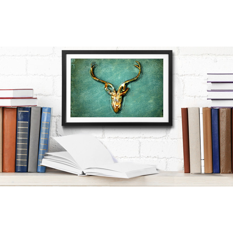 The Deer - Single Picture Frame Print, 60cm H x 80cm W