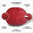3ft Faux Fur Bean Bag Chair for Adults &amp; Kids – Cozy Easy-Clean | Red | Round-1665085663