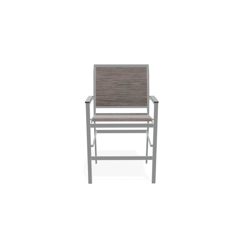 Chaise de café empilable en aluminium Bazza, Graphite, James