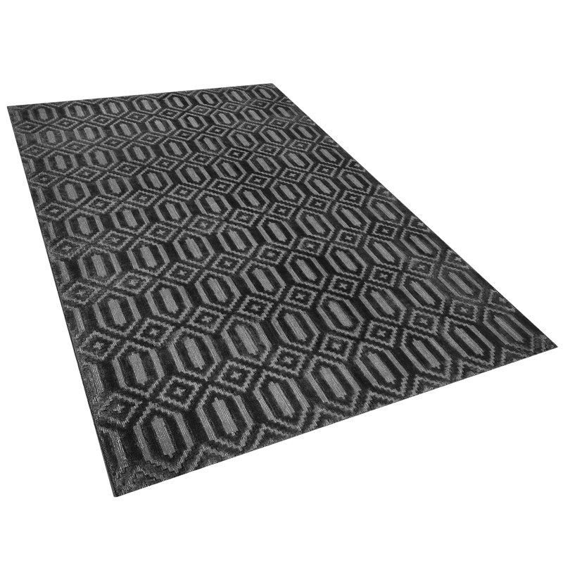 Koopman Geometric Viscose Hand Woven Area Rug, Rectangle 160cm X 230cm