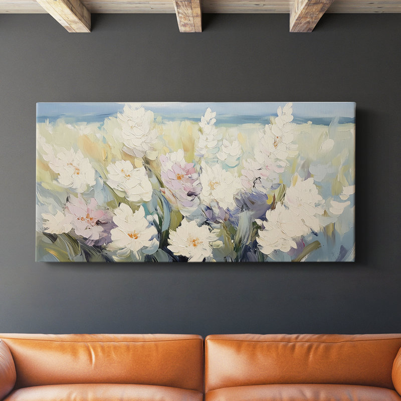 Botanical Series-CCV III - Toile tendue avec châssis - Prêt à être accroché, H 16 po x l 32 po