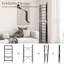 5-Tier Foldable Shelving Unit Metal Shelves with Detachable Wheels-197691726