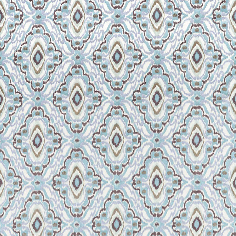 Ixora Fabric, Sky/Seaglass/Sketched