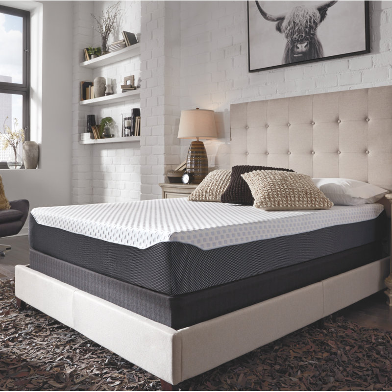 King Size White Adjustable Gel Memory Foam Mattress