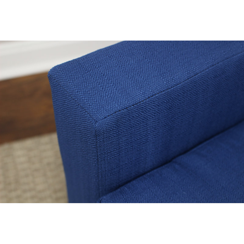 Donham Upholstered Accent Chair, Marine Blue