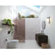 Ursa 30 in. x 78 in. Fully Frameless Bronze Tinted Single Fixed Shower Panel