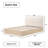 Verona Queen Wood Bed With Upholstered Headboard-1735299122