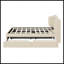 Upholstered Platform Bed With Wingback Headboard-1268567360