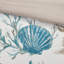 Ensemble d'édredon en coton 7 pièces - motif côtier avec coquillages imprimés, étoile de mer, coraux, sarcelle, ensemble avec style-127366223-127366224