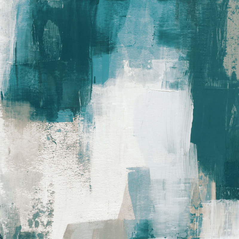 Teal Seal Print, 40" H x 40" W x 2" D
