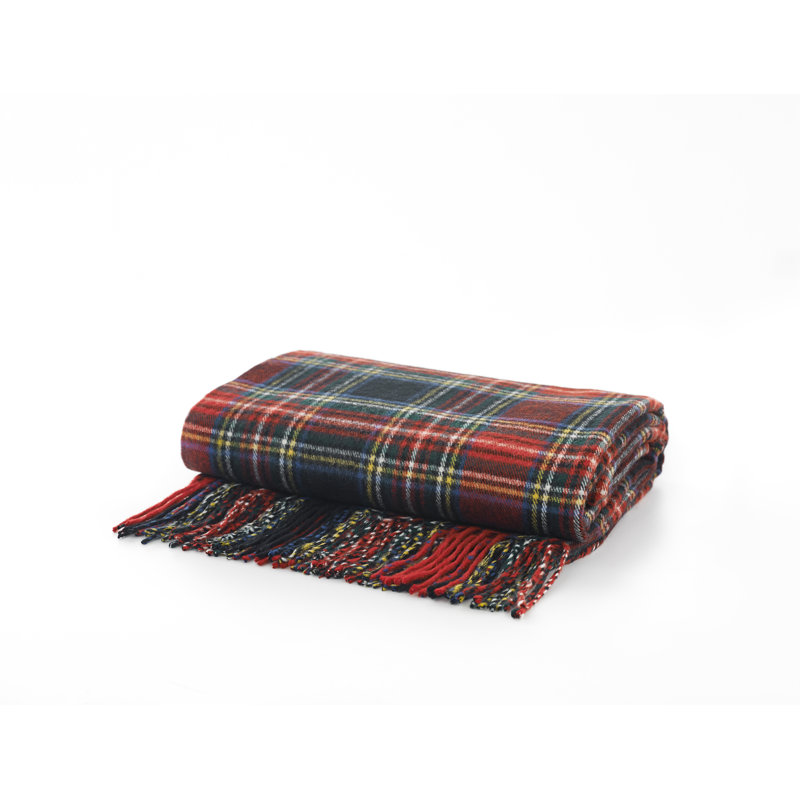 Plain Weave / Muslin Throw Blanket, Red