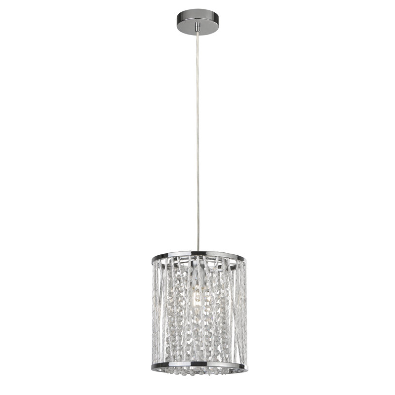 Zoie 1 - Light Chrome Cylinder Pendant