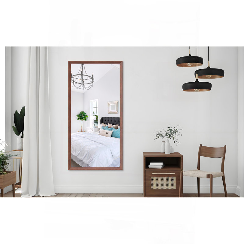 Miroir mural de salle de bain rectangulaire surdimensionné avec cadre, 48 po x 32 po, Noir