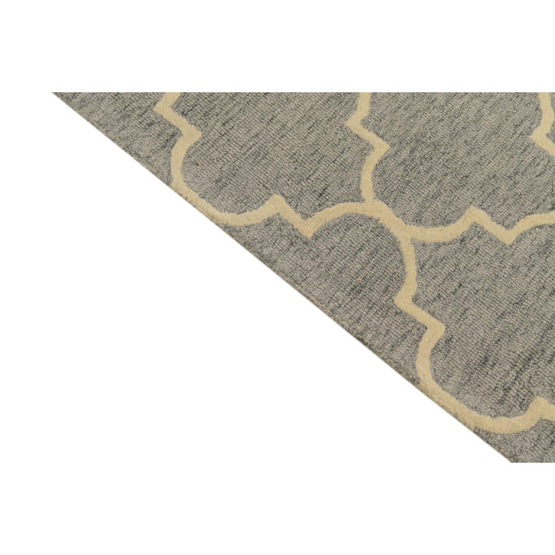 Tapis gris 5 pi x 8 pi 1 po Pineland