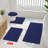 Luxury Chenille Bath Mat, Extra Soft Absorbent Shaggy, Non-Slip Plush, Deep Blue, 24X16 Inch-1069234269