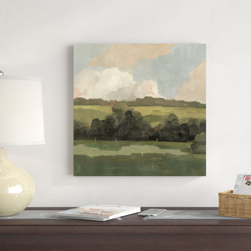 Impression sur toile tendue Ochre Evening II, H 20 po x l 20 po x P 1,25 po