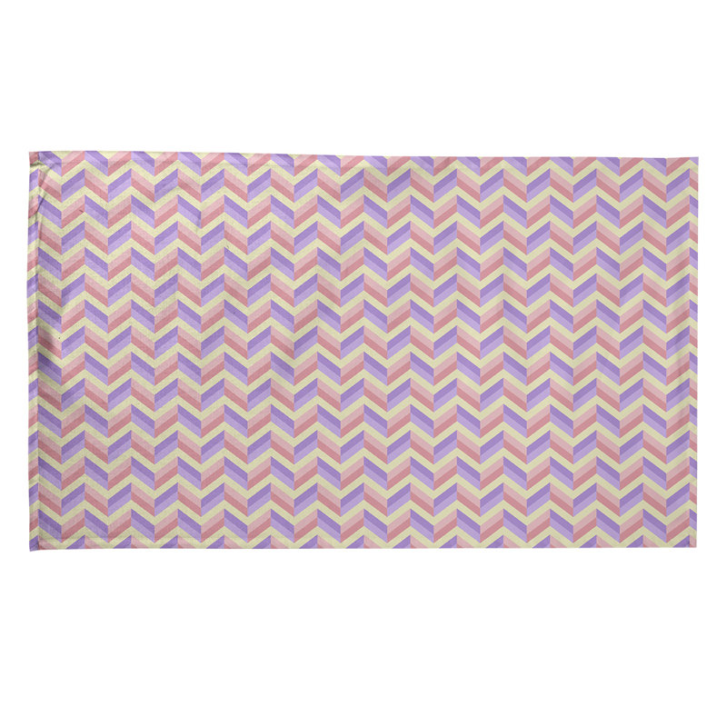 Mcguigan Tea Towel Kitchen Towel, Poly Twill, Purple/Red/Beige