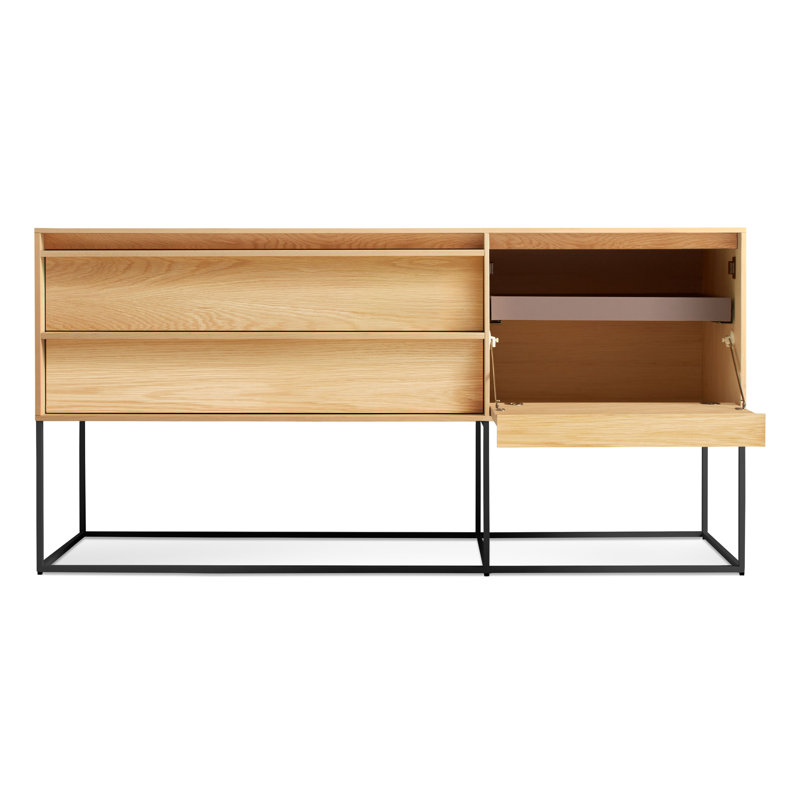 Rule 58'' W Console Table, White Oak