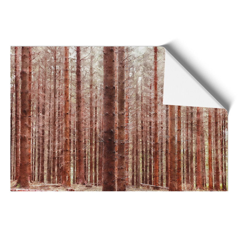 Autumn Forest Painting - Frameless Print, 21cm H x 30cm W x 0.1cm D