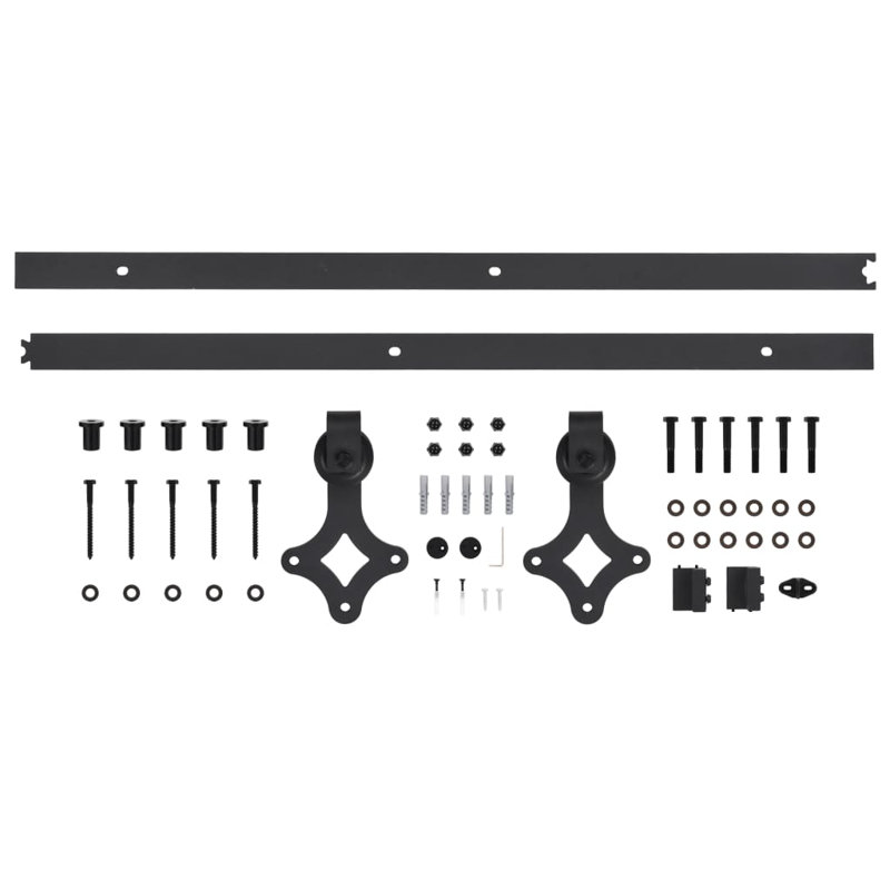 Lefke Sliding Single Door Barn Door Hardware Kit