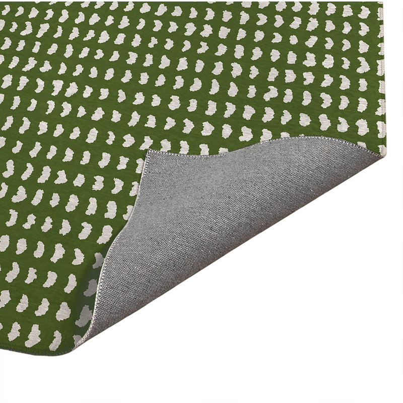Tapis de cuisine à profil bas Gio, Rectangulaire 2 pi x 3 pi, Vert olive
