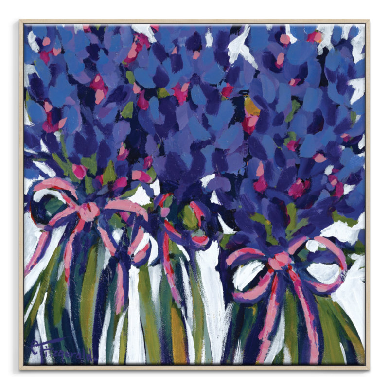 For You by Catherine Fitzgerald - Painting on Canvas, 41cm H x 41cm W, Timber