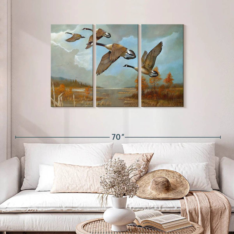 Brampt Canadian Geese, 28" H x 45" W