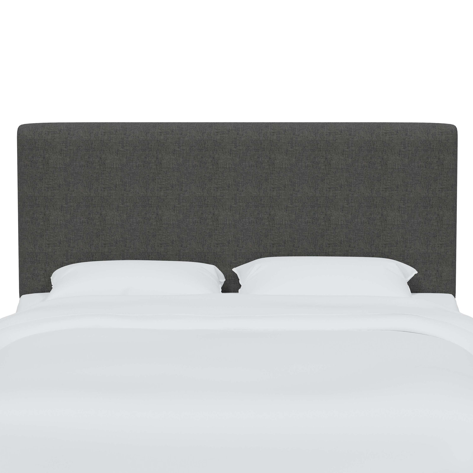 Eisley Upholstered Headboard, California King, Zuma Charcoal Textured Linen