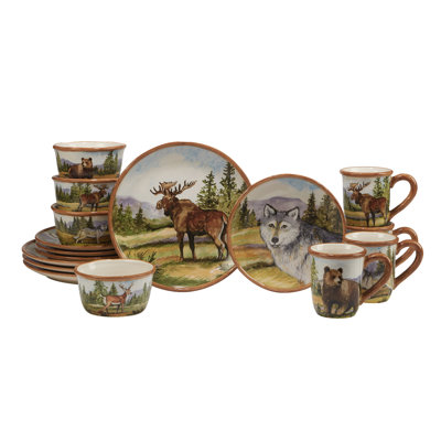 Mountain Summit 16Pc Dinnerware Set