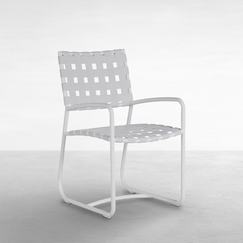 Catalina Arm Chair, Chalk Frame/White Seat