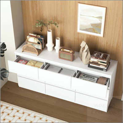 9-Drawer No-Handle Dresser