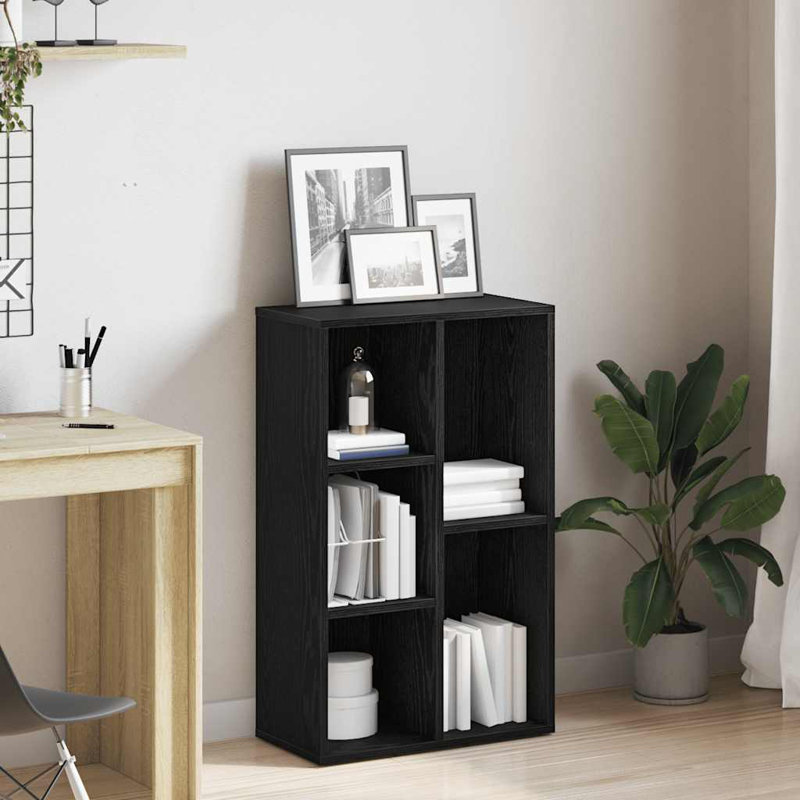 Haydon 203.2cm H x 127cm W Bookcase, Black Oak