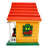 Mickey Icon Birdhouse W/ Red Roof