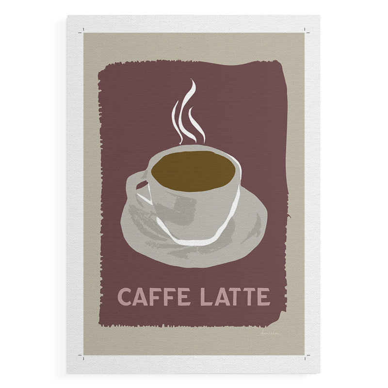 Modern Coffee III - Impression sur toile seulement - NON CADRE, H 12 po x l 8 po