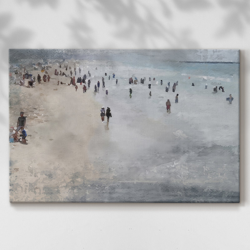 S'amuser sur la plage II - Cavas enveloppés de galerie, 8 x 12