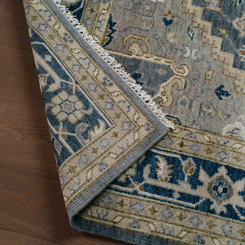 Jaipur Living Andrews Hand-Knotted Medallion Gray/ Brown Area Rug 12'X15', Rectangle 10' x 14'