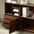 Classic black walnut solid wood bookcase