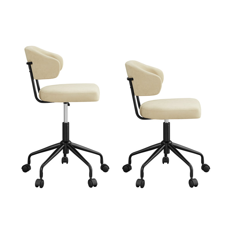 Tessa Swivel Office Chair, Beige